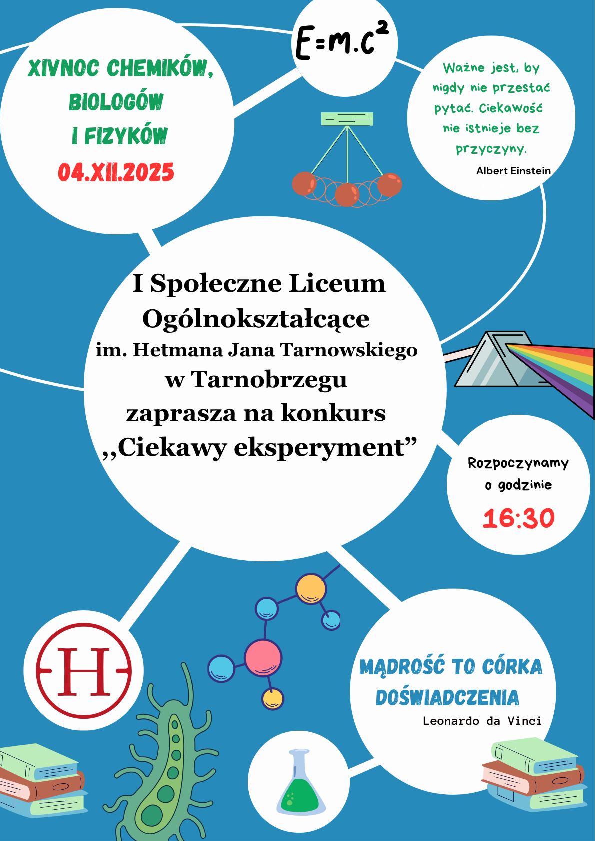 Zbliza się III Hetmański Konkurs Nauk Przyrodniczych „Ciekawy eksperyment”